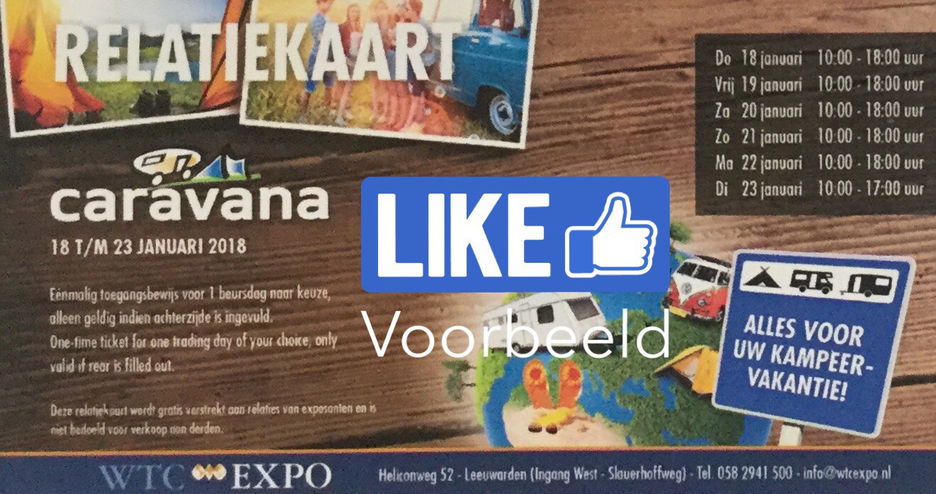 Prijswinnaars GRATIS entreekaart Caravana 2018