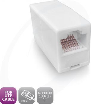 UTP koppelstuk RJ45 (Cat5e)