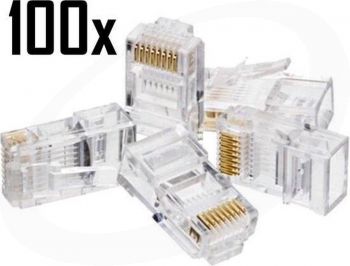 UTP connector 100 stuks RJ45 Cat6