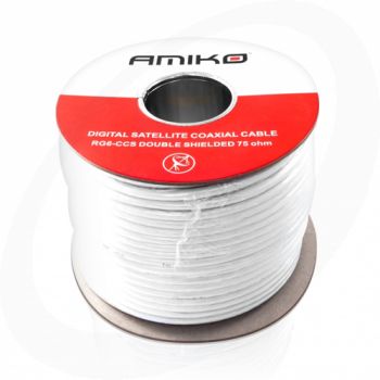 Amiko Double-Shielded Coax kabel (per meter)