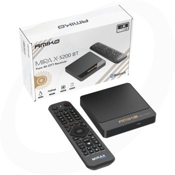 Amiko Mira X-5200 BT Linux 4K UHD Bluetooth Linux Mediastreamer