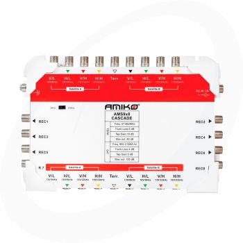 AMIKO Multiswitch 9/8 Cascade  - Incl Voeding PSU