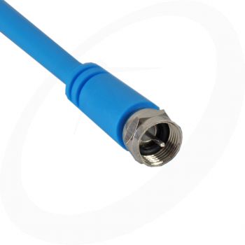 Maxview flylead coaxkabel Single 3 meter Blauw