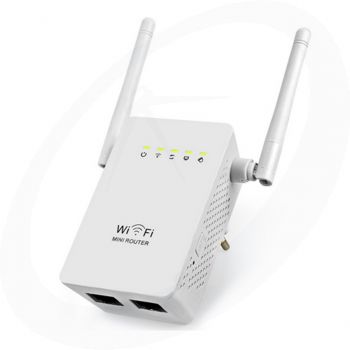 Pixlink - Wireless-N - AP - Repeater - Router - 300Mbps - Dual antenna