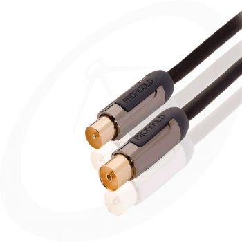 Profigold Hoogwaardige Coax Kabel - Male naar Female - 3 meter