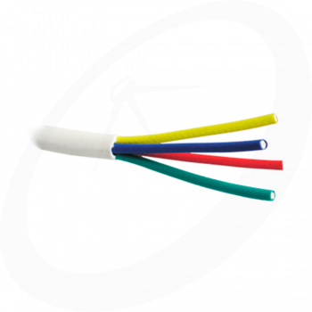 Xsarius Multicoax  4-voudig wit  4in1  Per meter