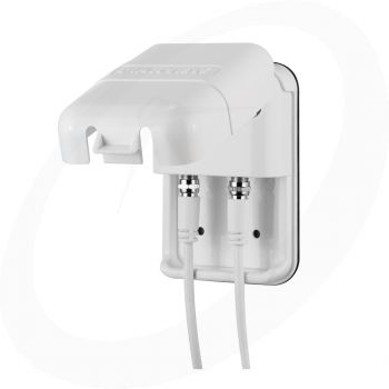 Maxview B2007 waterbestendige socket Twin F-connector