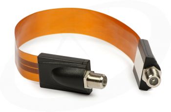 Venstercoax, 27cm super flat (bruin)