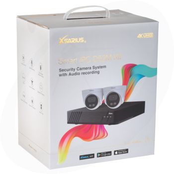 Xsarius Smart IPC D52M Kit –Full HD 3K POE Beveiligingssysteem met Audio
