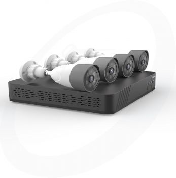 Xsarius XSR-4  Beveiligingscamera Set 4 POE Smart AI IP camera - 4MP Full HD 1080p